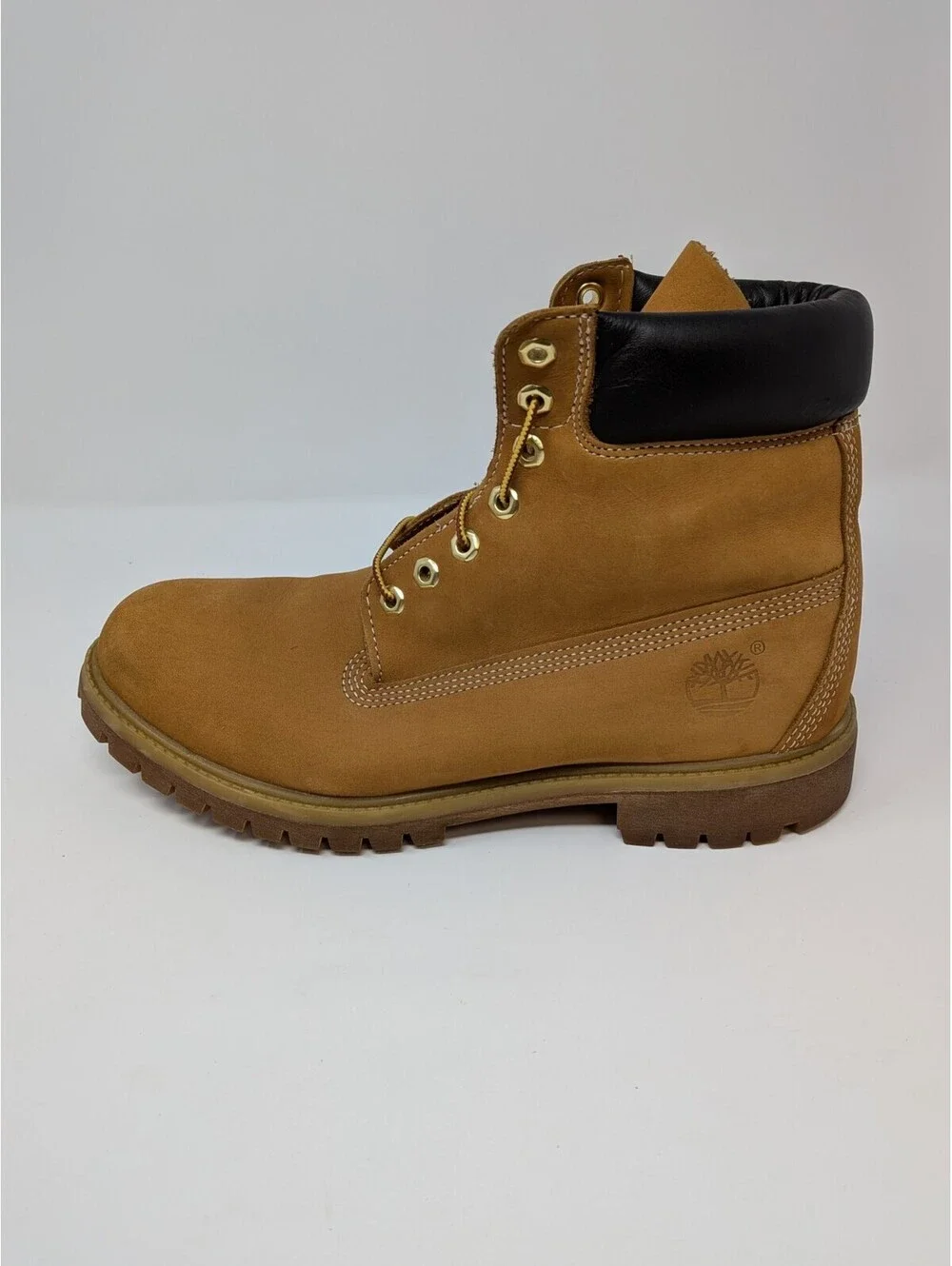 Timberland 10061 Premium Waterproof Boots 400g Primaloft Men's 7.5 Wheat Nubuck